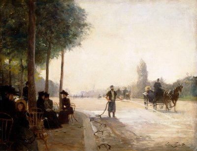 The Champs Elysees, Paris by Victor Gabriel Gilbert