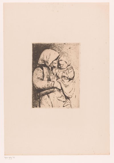 Mother with Child in Arms by Victor Hageman