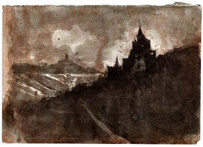 Rhine valley, ca 1850 by Victor Hugo