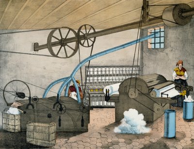 Mechanical spinning, France by Victor Janson