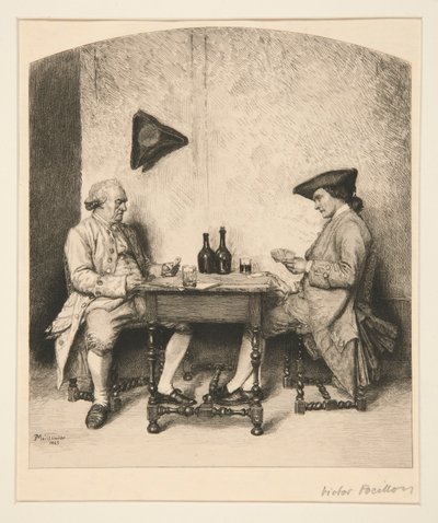 A Game of Cards by Victor Louis Focillon
