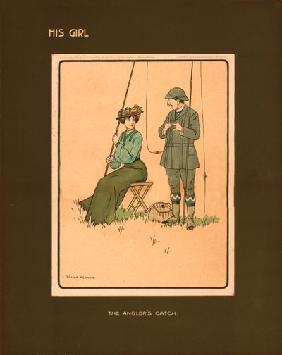 His Girl, The Anglers Catch by Victor Venner