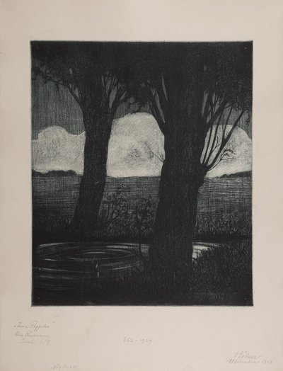 Two Poplars by Viktor Böhm