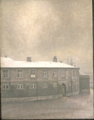 A Wing of Christiansborg Palace by Vilhelm Hammershøi