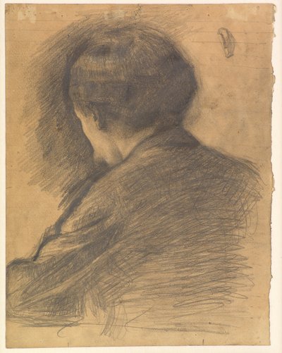 Self-Portrait seen from behind by Vilhelm Hammershøi