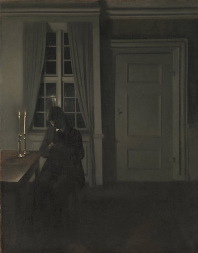 The Collector of Coins by Vilhelm Hammershøi