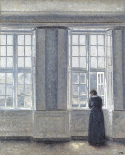 The Tall Windows by Vilhelm Hammershøi