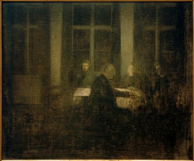 Evening in the Room by Vilhelm Hammershoi