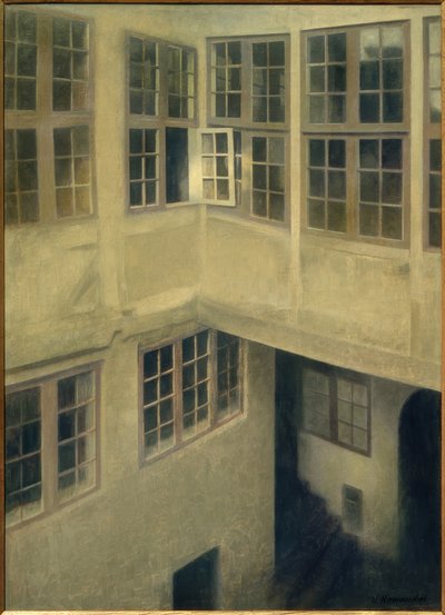 Courtyard. Strandgade 30 by Vilhelm Hammershoi