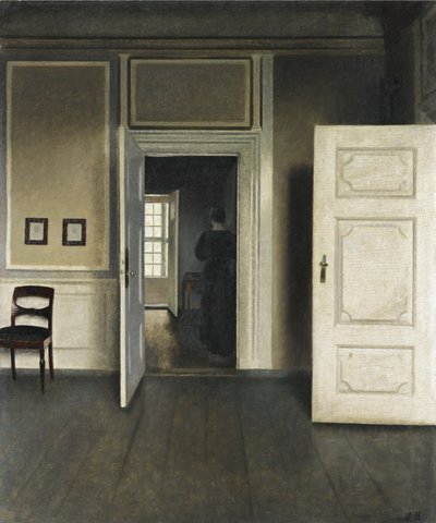 Interior. Strandgade 30 by Vilhelm Hammershoi