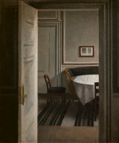 Interior, Strandgade 30 by Vilhelm Hammershoi