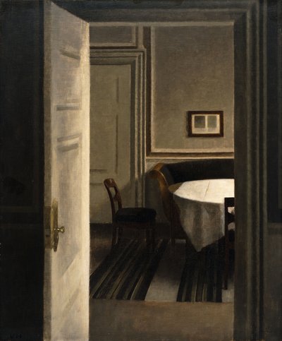 Interior, Strandgade 30 by Vilhelm Hammershoi