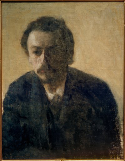Self-Portrait V. Hammershøi, 1891 by Vilhelm Hammershoi