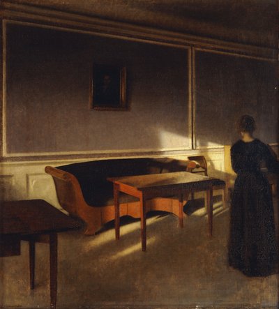Sunshine in the Living Room, No.1 by Vilhelm Hammershoi