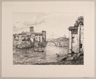 Scene at Ponte Rotto in Rome by Vilhelm Kyhn