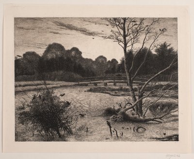 Sunset in a Forest by Vilhelm Kyhn
