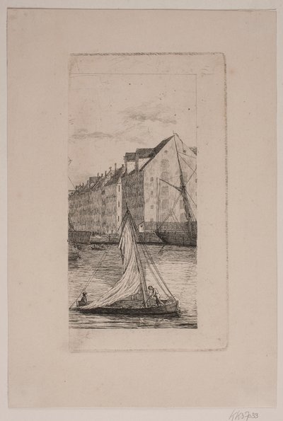 Outside Nyhavn Canal by Vilhelm Kyhn