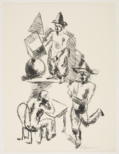 Page from "Klingens Kunstnermappe Nr. 2" by Vilhelm Lundstrøm