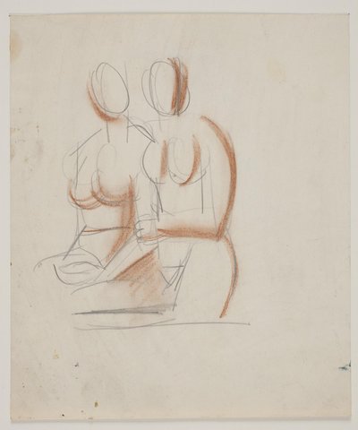 Composition Study with 2 Naked Women by Vilhelm Lundstrøm