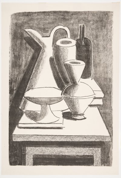 Still Life. Jug, Bottle, etc. by Vilhelm Lundstrøm