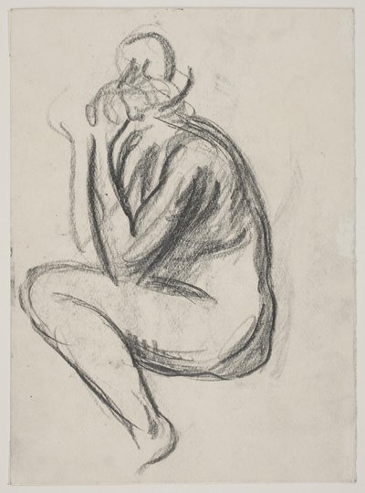 Seated female model by Vilhelm Lundstrøm