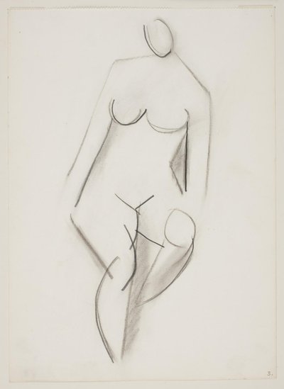 Seated Nude Woman Seen from the Front by Vilhelm Lundstrøm