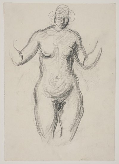 Standing Female Model by Vilhelm Lundstrøm