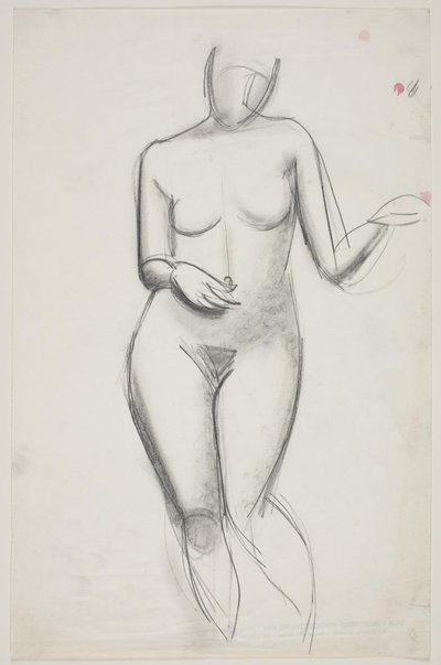 Standing Female Model by Vilhelm Lundstrøm
