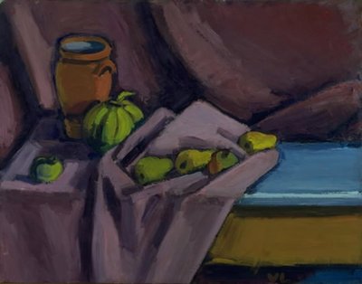 Still Life with a Jar and Fruits by Vilhelm Lundstrøm