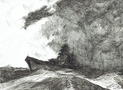 Bismarck Out of Storm by Vincent Alexander Booth