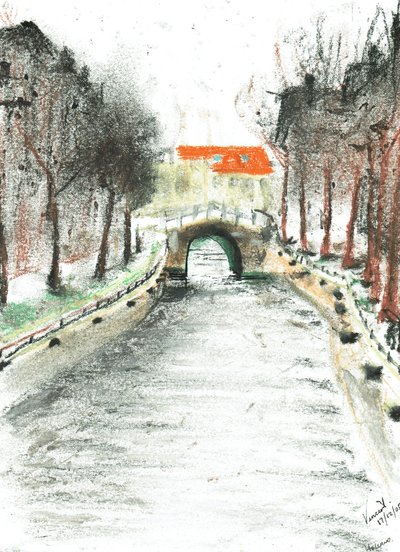 Holland, canal view by Vincent Alexander Booth