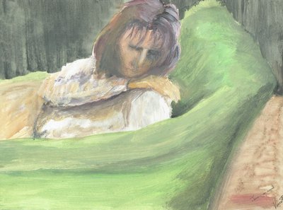 Jane asleep on couch by Vincent Alexander Booth