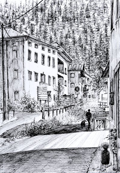 Main Street in Dont Italy, 2019 by Vincent Alexander Booth