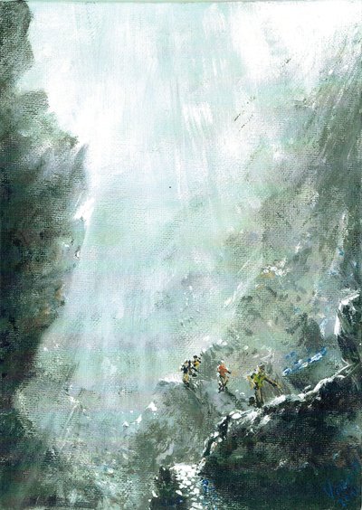 Mountain pathway fell race by Vincent Alexander Booth