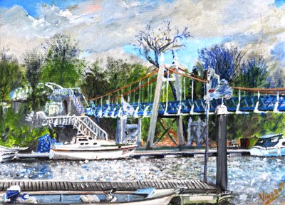 Teddington Lock by Vincent Alexander Booth