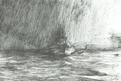 Tirpitz in Arctic Waters 1943 by Vincent Alexander Booth