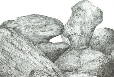 Kissing Rocks on Kinder Scout by Vincent Alexander Booth