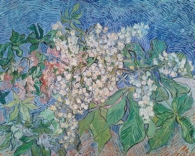 Blooming Chestnut Branches. 1890 by Vincent van Gogh