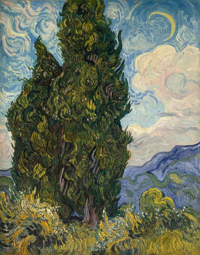 Cypresses by Vincent van Gogh