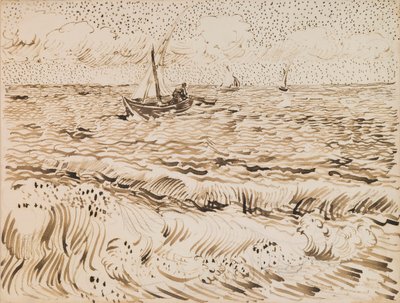 Fishing Boats at Saintes-Maries-de-la-Mer by Vincent van Gogh