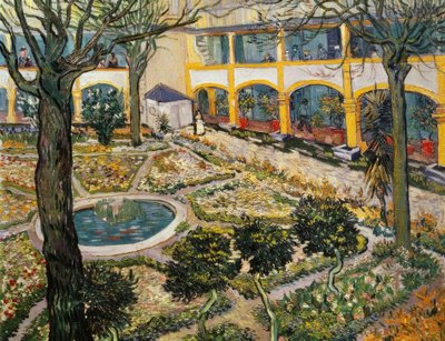 Garden of the Hospital in Arles by Vincent van Gogh