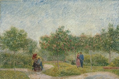 Garden with Couples: Square Saint-Pierre by Vincent van Gogh