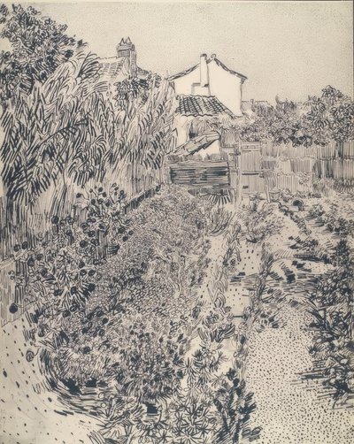 Small Farm Garden by Vincent van Gogh