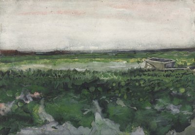 Landscape with Wheelbarrow, 1883 by Vincent van Gogh