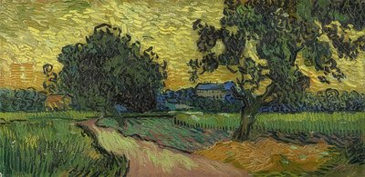 Landscape at Dusk by Vincent van Gogh