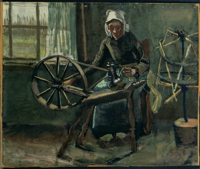 Peasant Woman Winding Bobbins by Vincent van Gogh