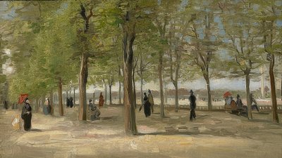 Promenade in the Luxembourg Garden by Vincent van Gogh