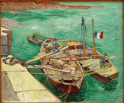 Rhone Barges by Vincent van Gogh