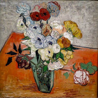 Roses and Wind-Flowers by Vincent van Gogh