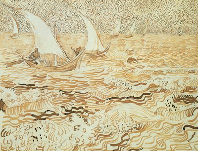 Seascape at Saintes-Maries-de-la-Mer by Vincent van Gogh